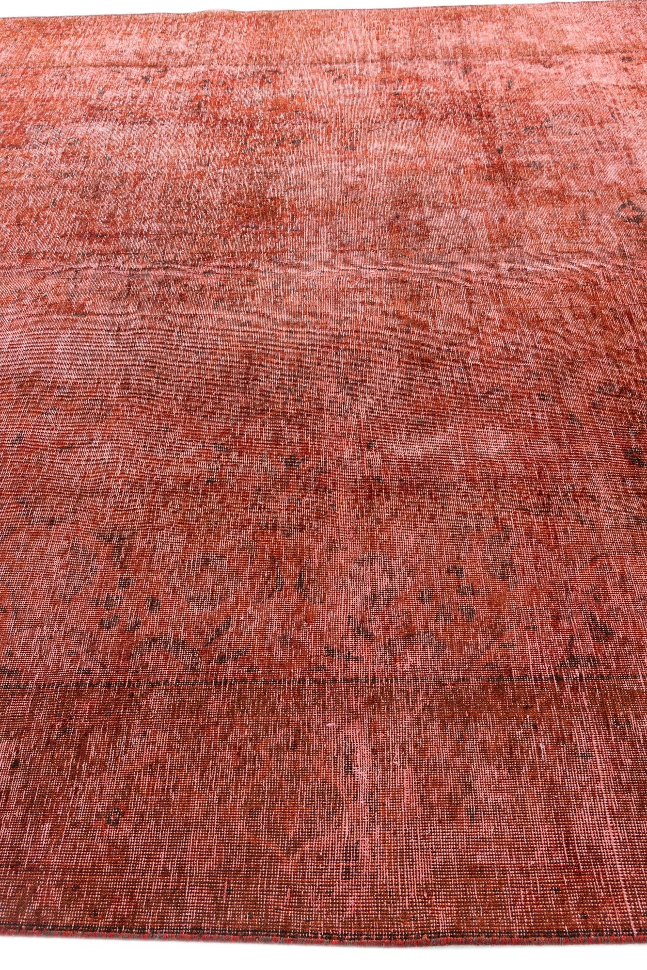 9' 5 x 12' 8 Hand Knotted Ultra Vintage Persian Wool Rug