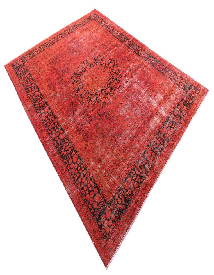 Detail image of 9' 8 x 12' 5  Hand Knotted Ultra Vintage Persian Wool Rug