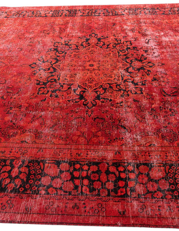 Detail image of 9' 8 x 12' 5  Hand Knotted Ultra Vintage Persian Wool Rug