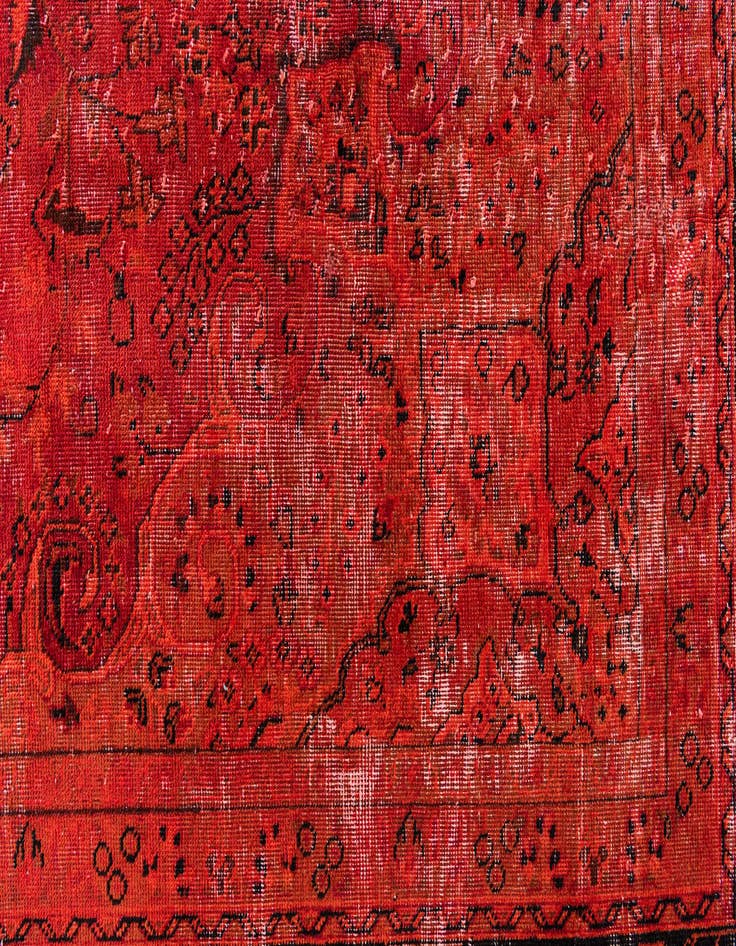 Detail image of 9' 8 x 12' 5  Hand Knotted Ultra Vintage Persian Wool Rug