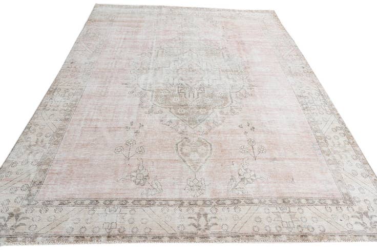 Detail image of 9' 7 x 12' 7 Hand Knotted Ultra Vintage Persian Wool Rug