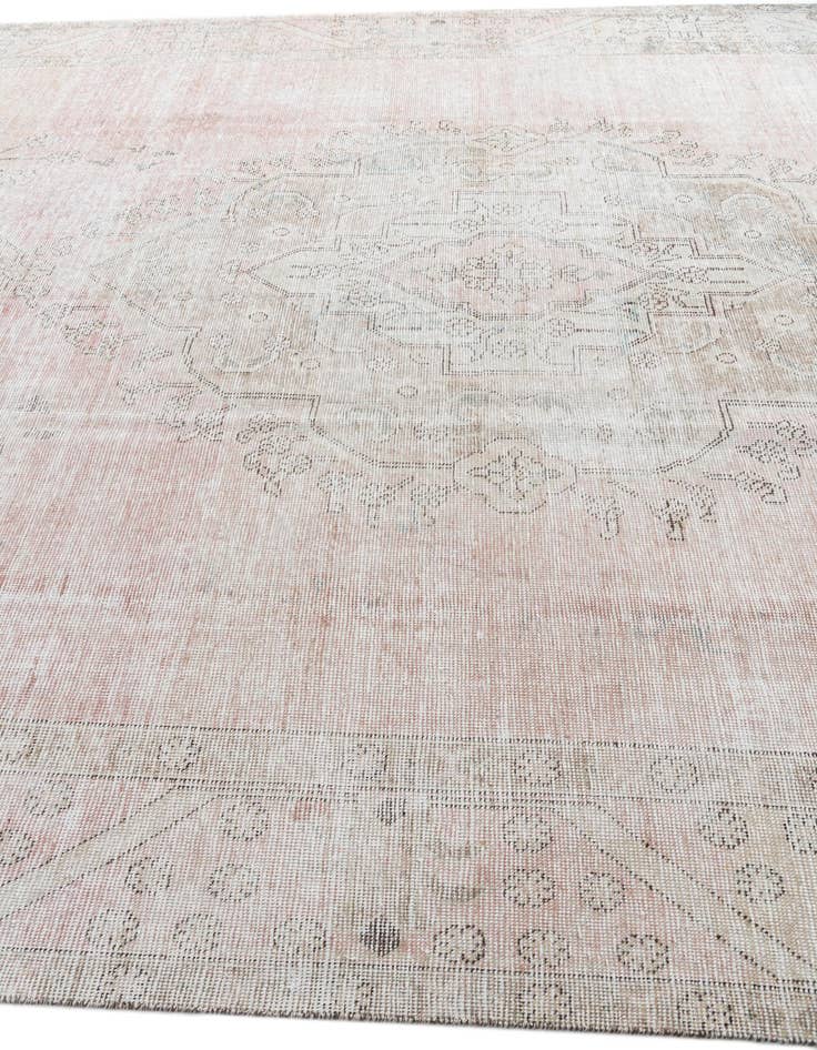 Detail image of 9' 7 x 12' 7  Hand Knotted Ultra Vintage Persian Wool Rug