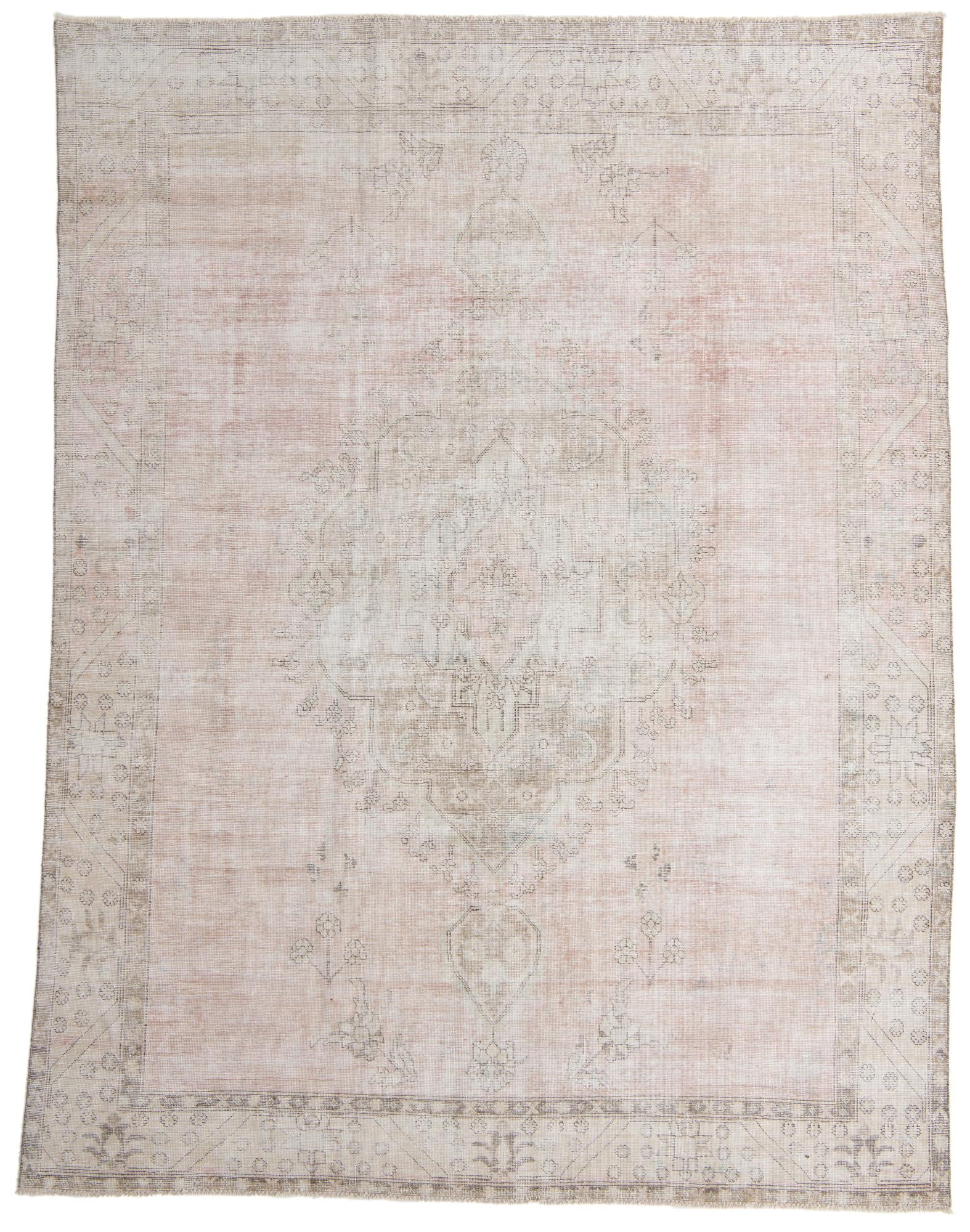 9' 7 x 12' 7 Hand Knotted Ultra Vintage Persian Wool Rug
