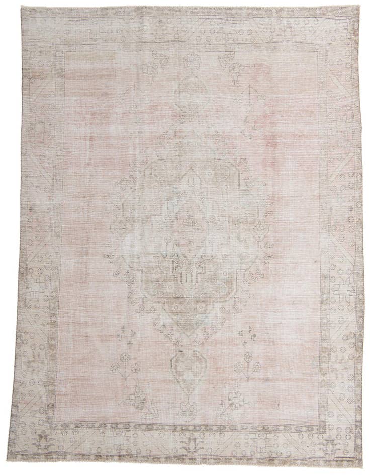 Detail image of 9' 7 x 12' 7 Hand Knotted Ultra Vintage Persian Wool Rug