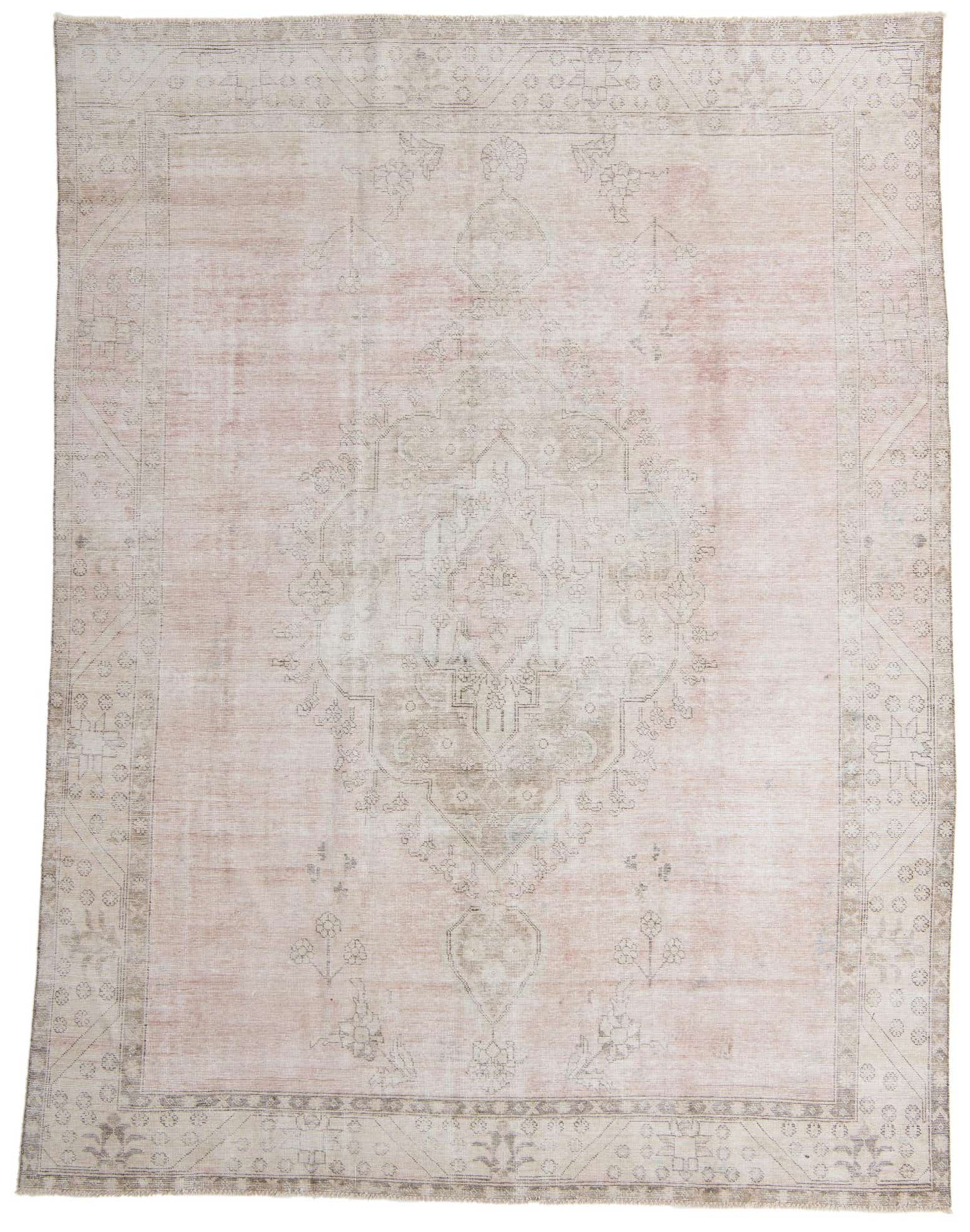 9' 7 x 12' 7 Hand Knotted Ultra Vintage Persian Wool Rug