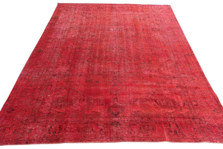 9' 1 x 12' 4 Hand Knotted Ultra Vintage Persian Wool Rug