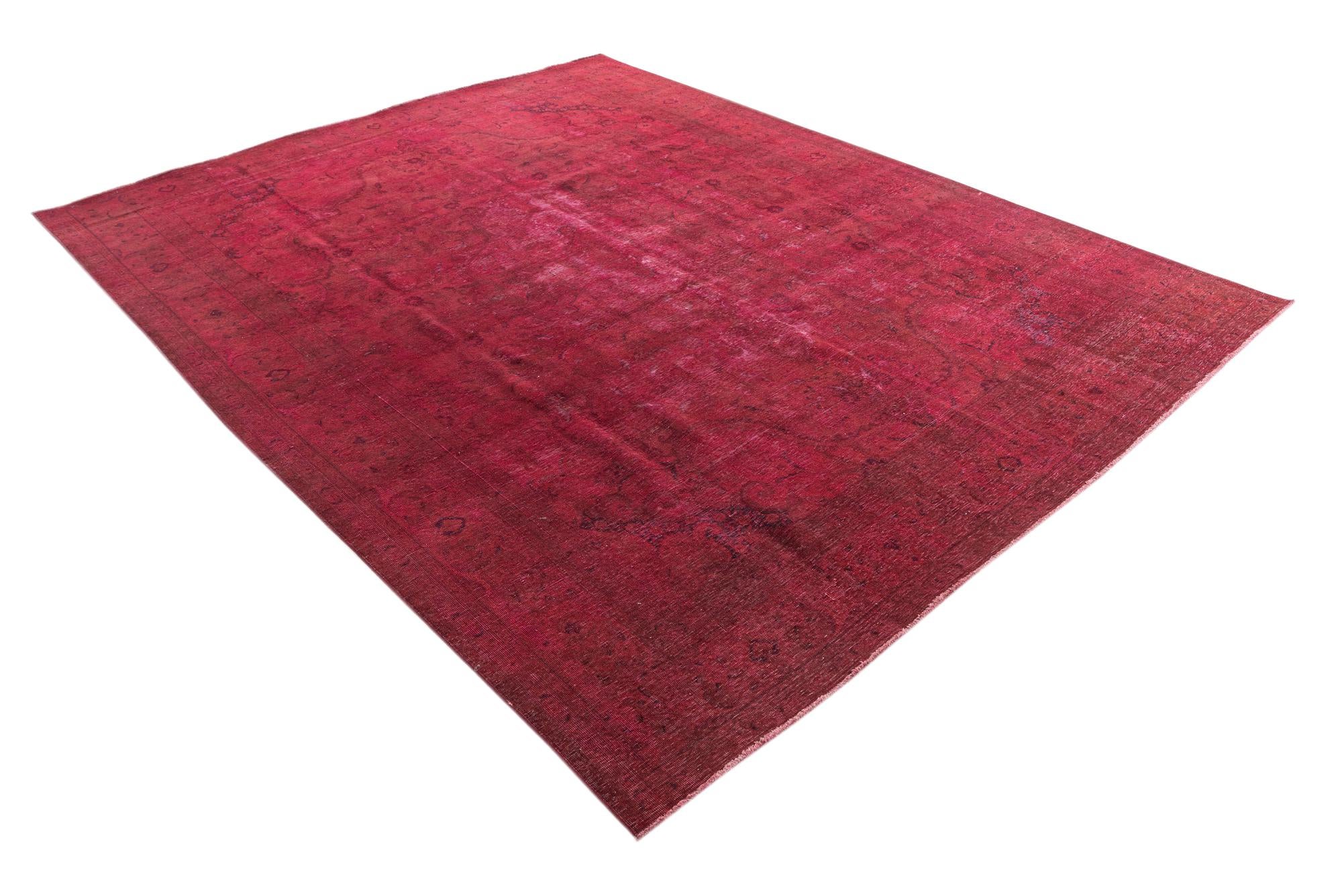 9' 9 x 12' 5 Hand Knotted Ultra Vintage Persian Wool Rug