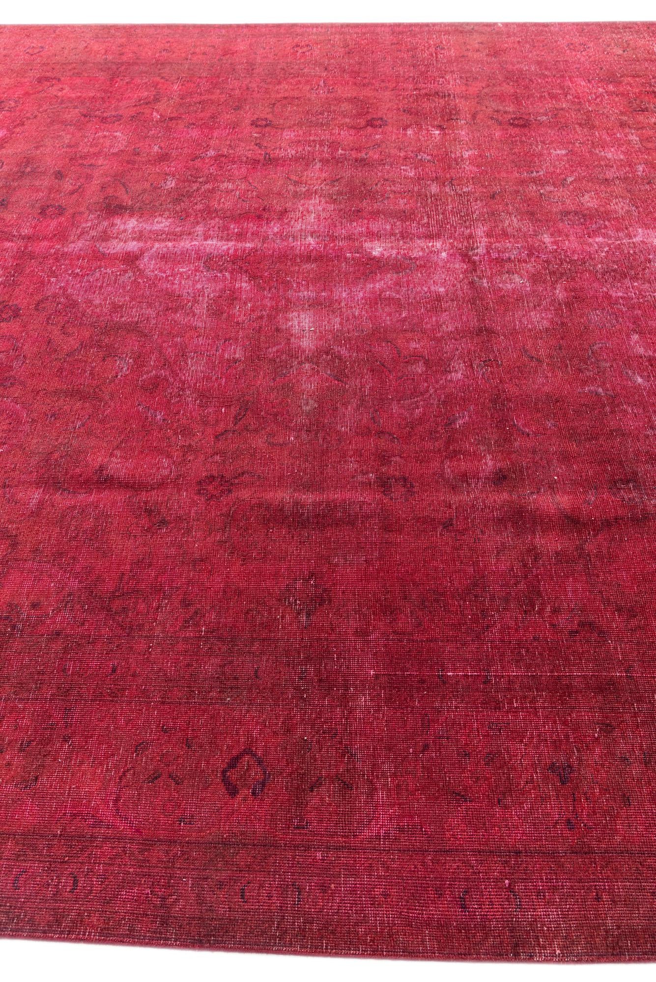 9' 9 x 12' 5 Hand Knotted Ultra Vintage Persian Wool Rug