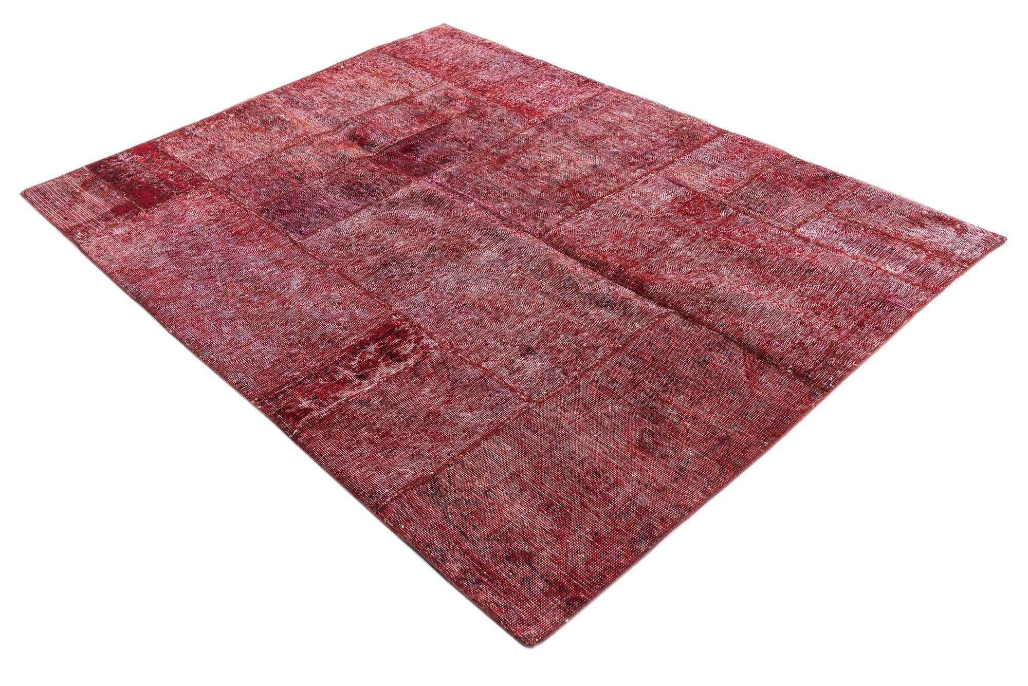 4' 9 x 6' 3 Hand Knotted Ultra Vintage Persian Wool Rug