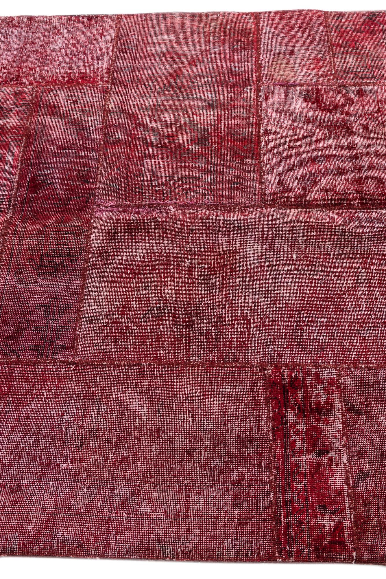 4' 9 x 6' 3 Hand Knotted Ultra Vintage Persian Wool Rug