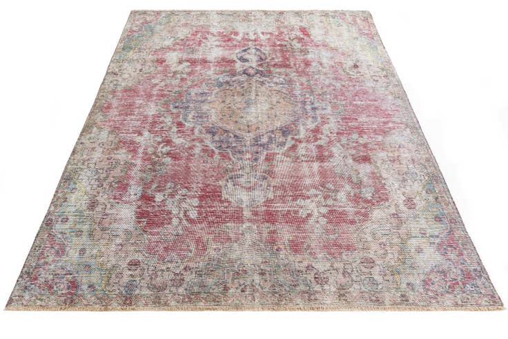 Detail image of 7' 3 x 10' 4 Hand Knotted Ultra Vintage Persian Wool Rug