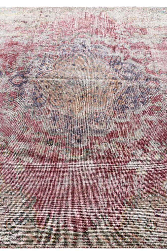 7' 3 x 10' 4 Hand Knotted Ultra Vintage Persian Wool Rug