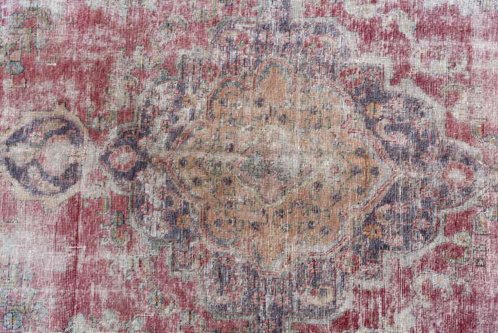 7' 3 x 10' 4 Hand Knotted Ultra Vintage Persian Wool Rug