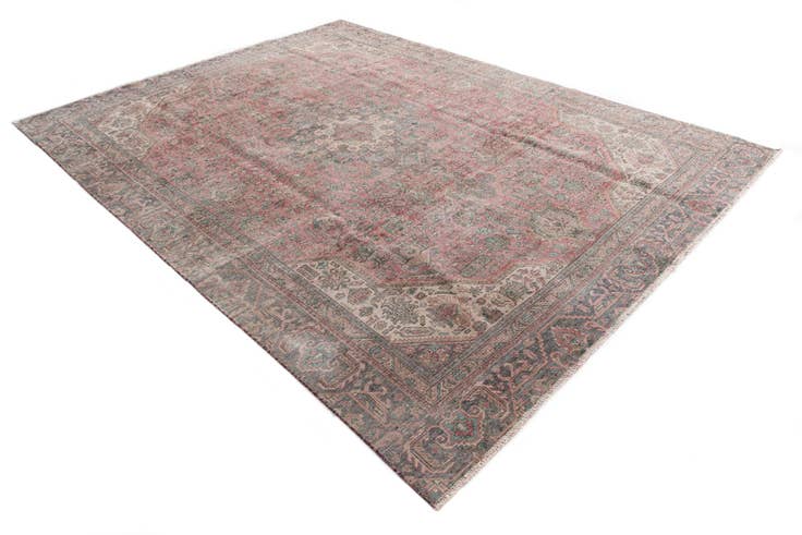 Detail image of 265cm x 355cm anudado a mano Ultra Vintage Alfombra Persa Lana