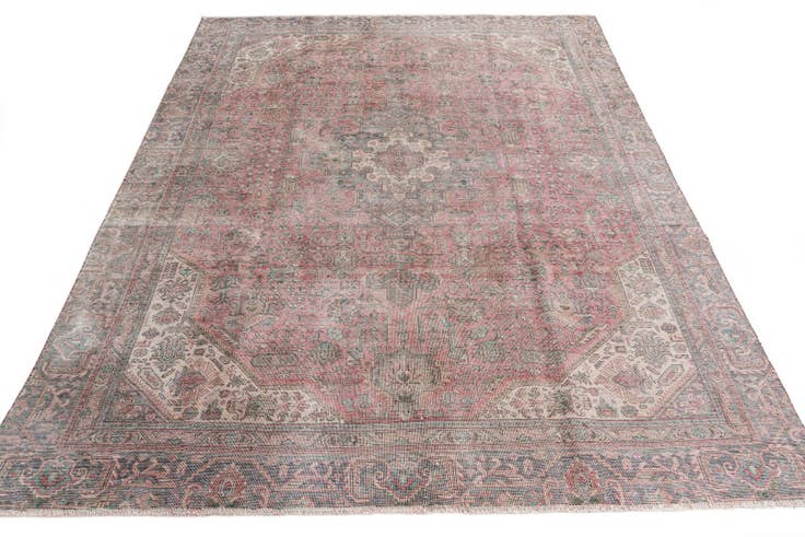 Detail image of 265cm x 355cm anudado a mano Ultra Vintage Alfombra Persa Lana