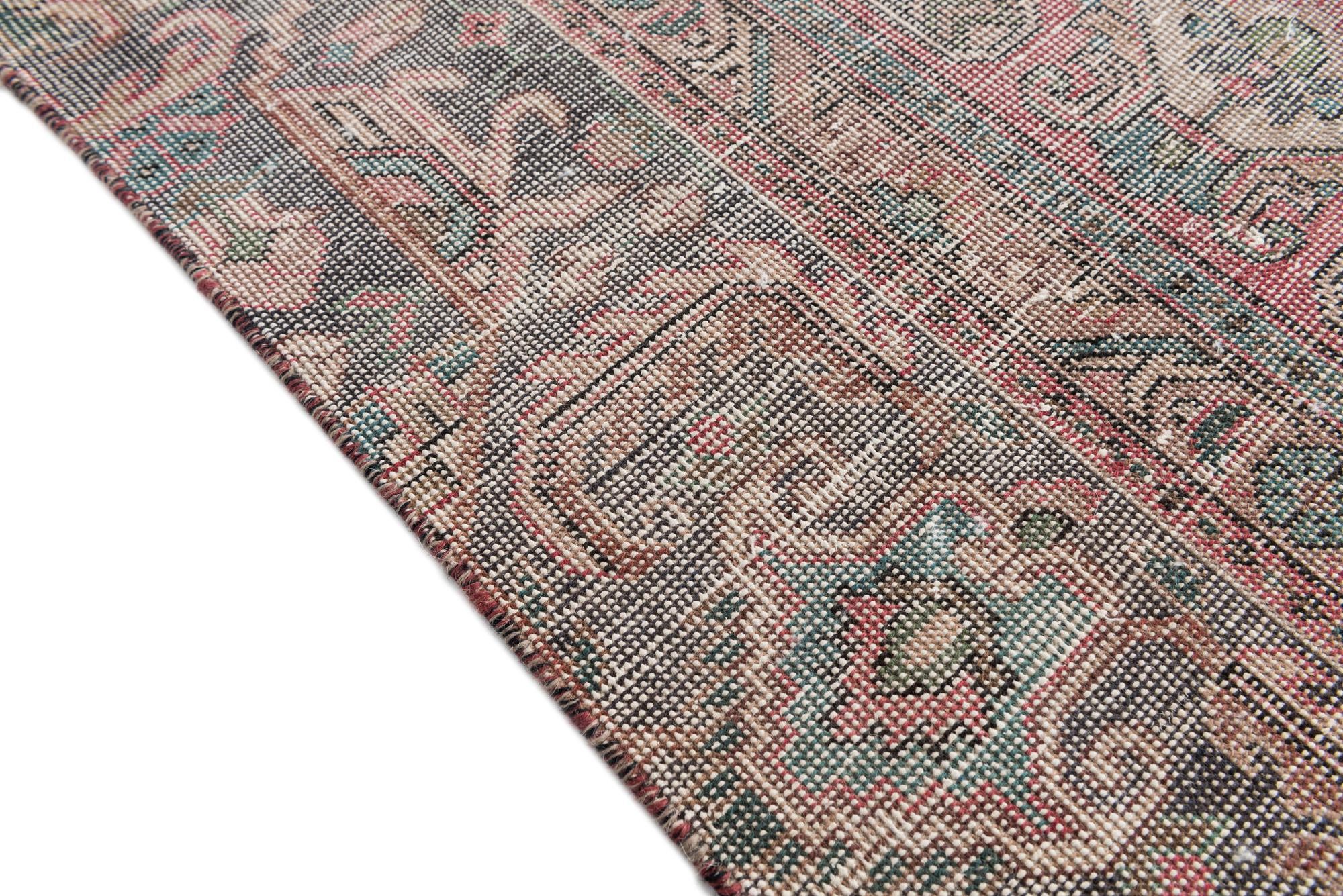 265cm x 355cm Hand Knotted Ultra Vintage Persian Wool Rug