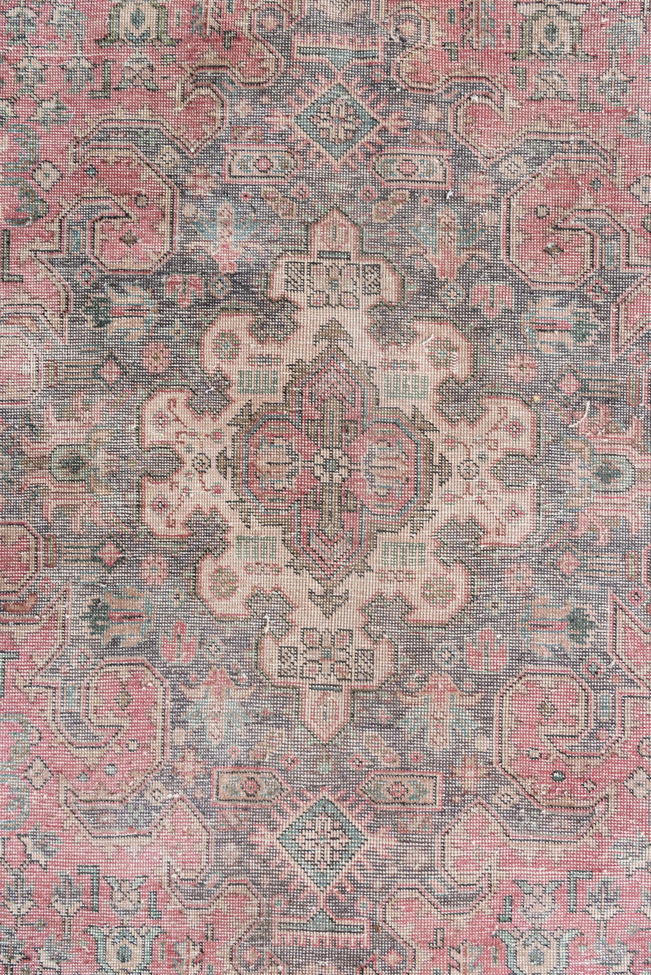 265cm x 355cm Hand Knotted Ultra Vintage Persian Wool Rug