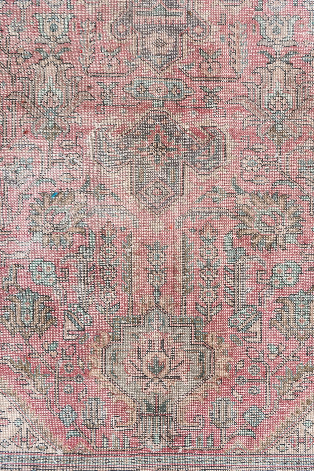 265cm x 355cm Hand Knotted Ultra Vintage Persian Wool Rug