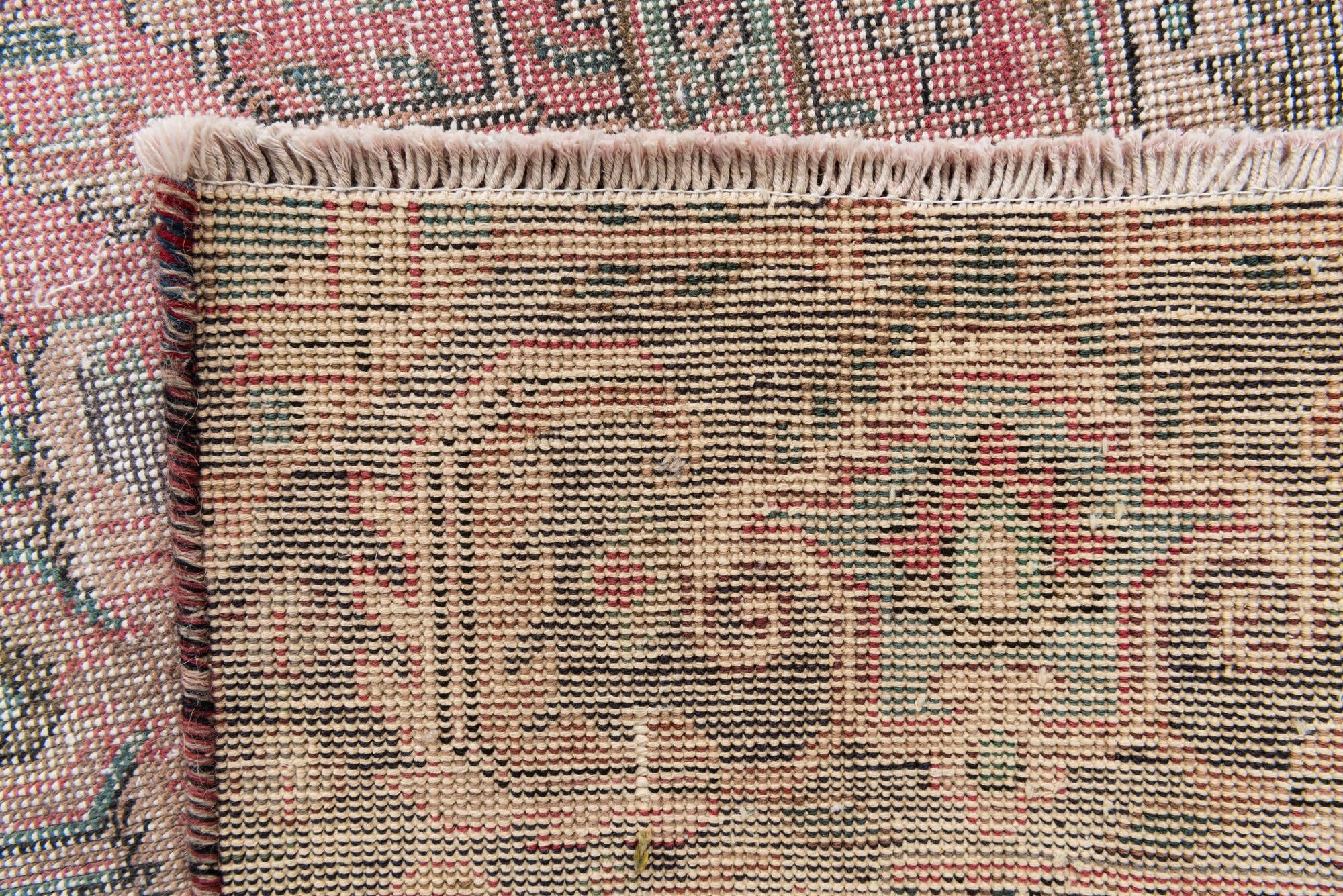 265cm x 355cm Hand Knotted Ultra Vintage Persian Wool Rug