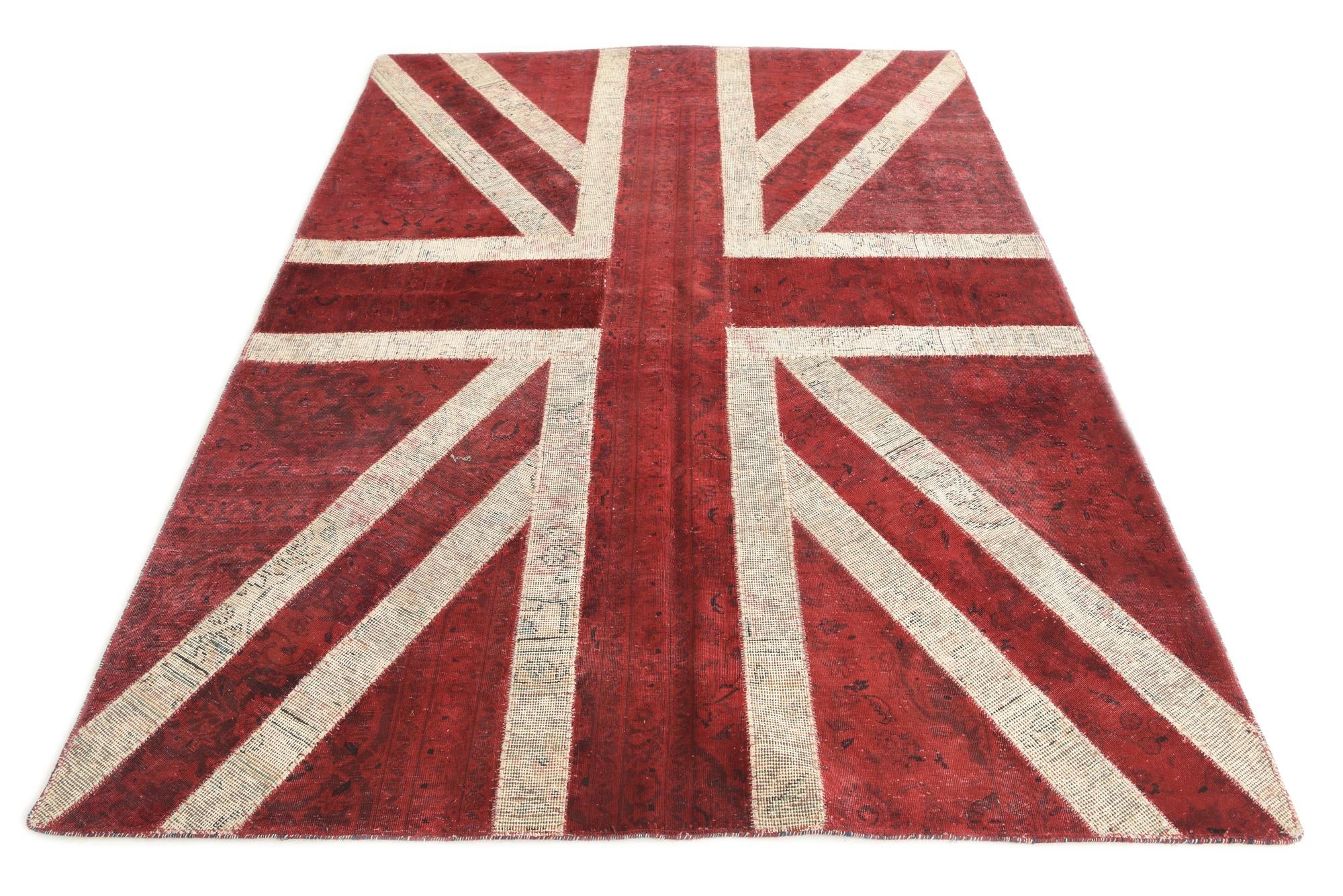 5' 7 x 8' Hand Knotted Ultra Vintage Persian Wool Rug