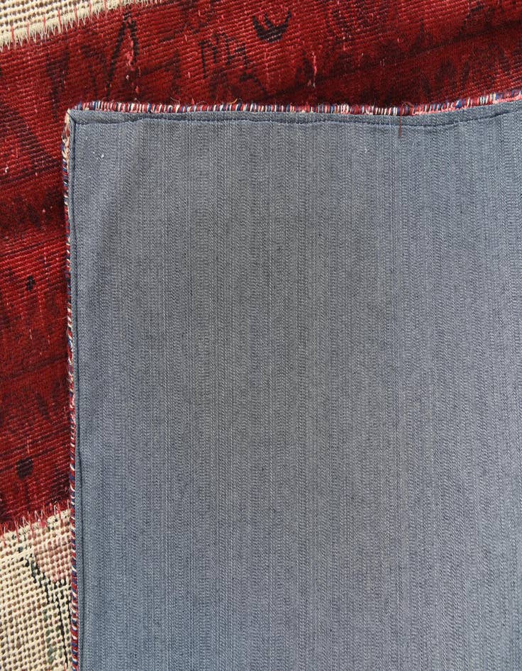 Detail image of 5' 7 x 8'  Hand Knotted Ultra Vintage Persian Wool Rug