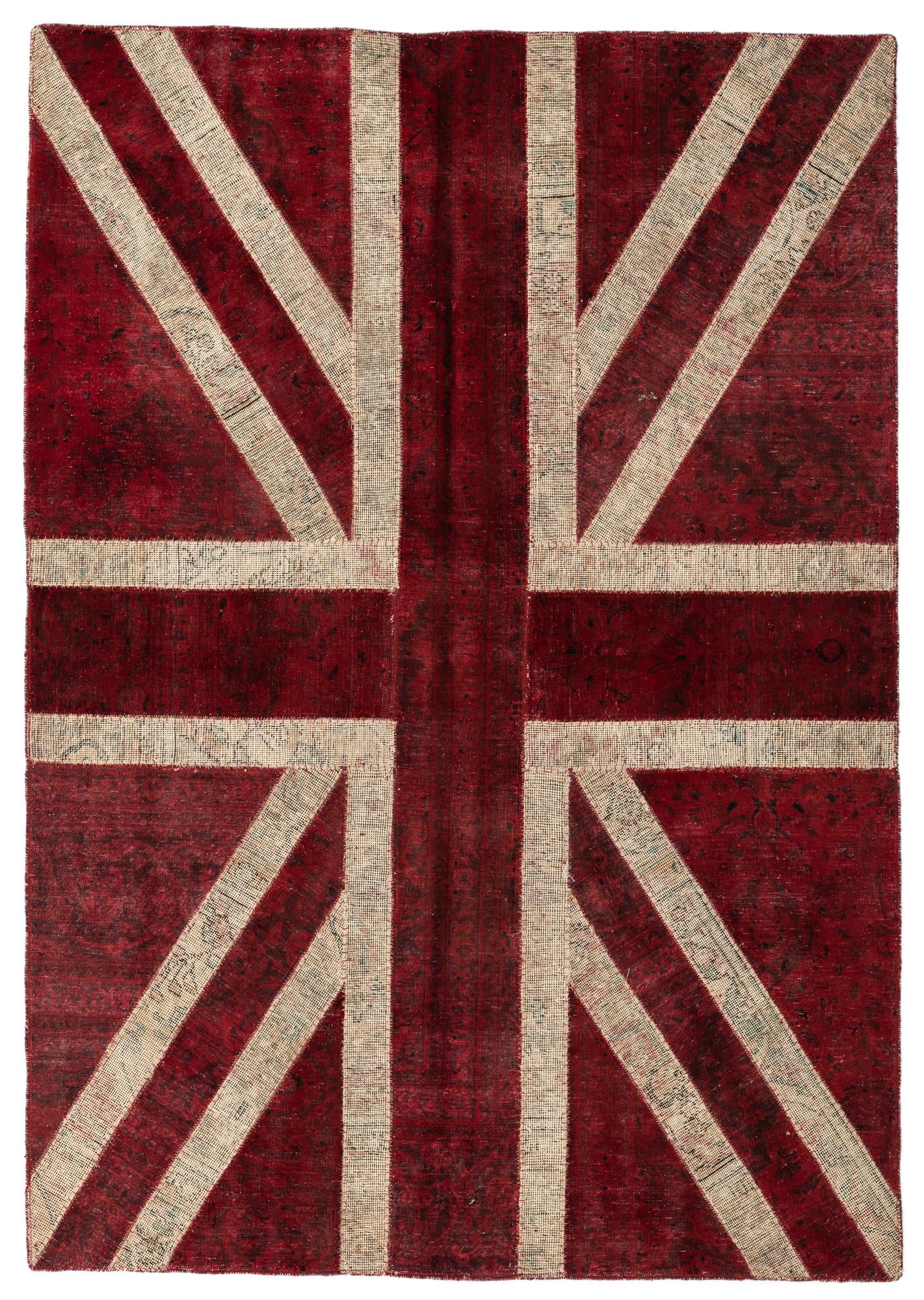 5' 7 x 8' Hand Knotted Ultra Vintage Persian Wool Rug
