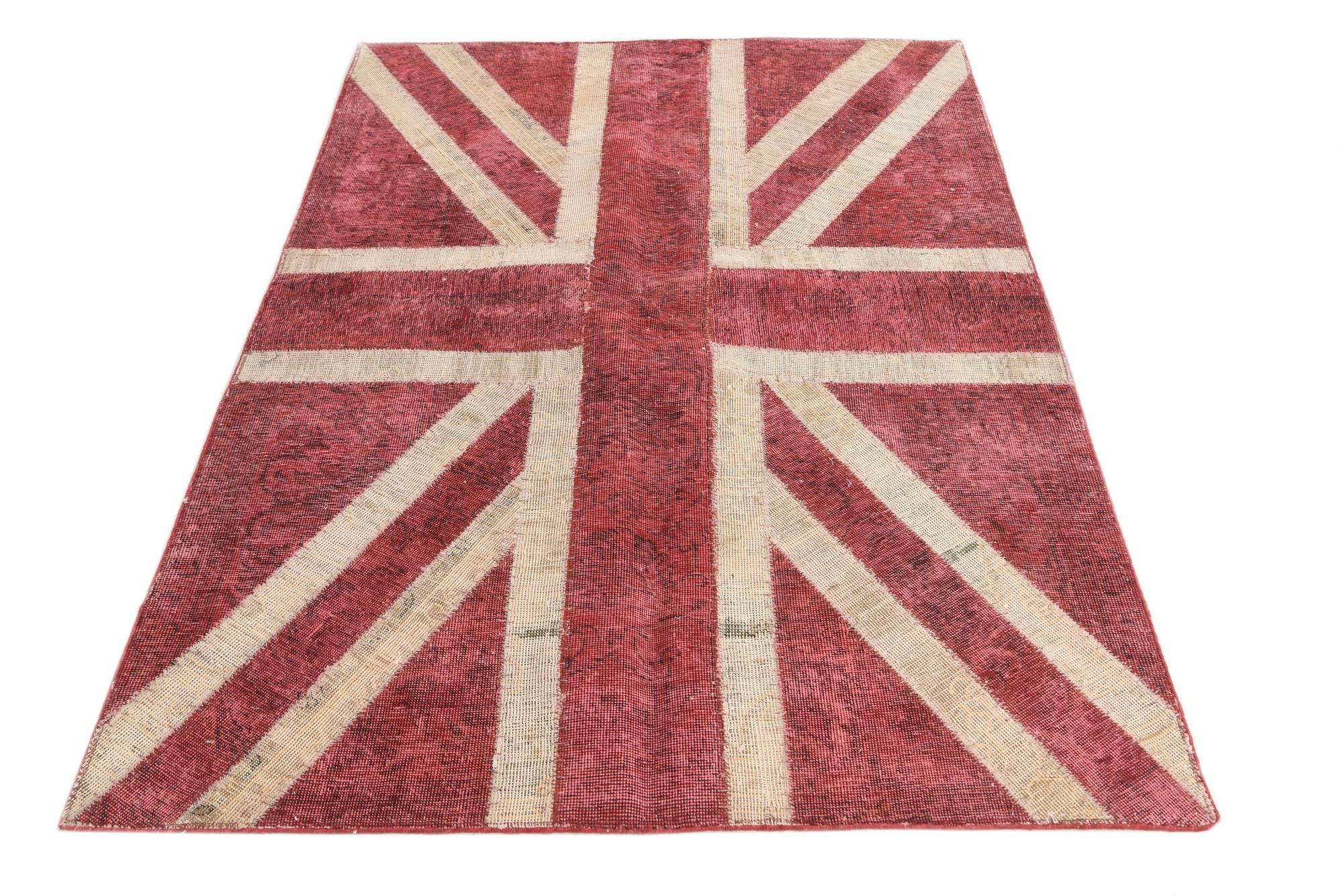 4' x 5' 10 Hand Knotted Ultra Vintage Persian Wool Rug