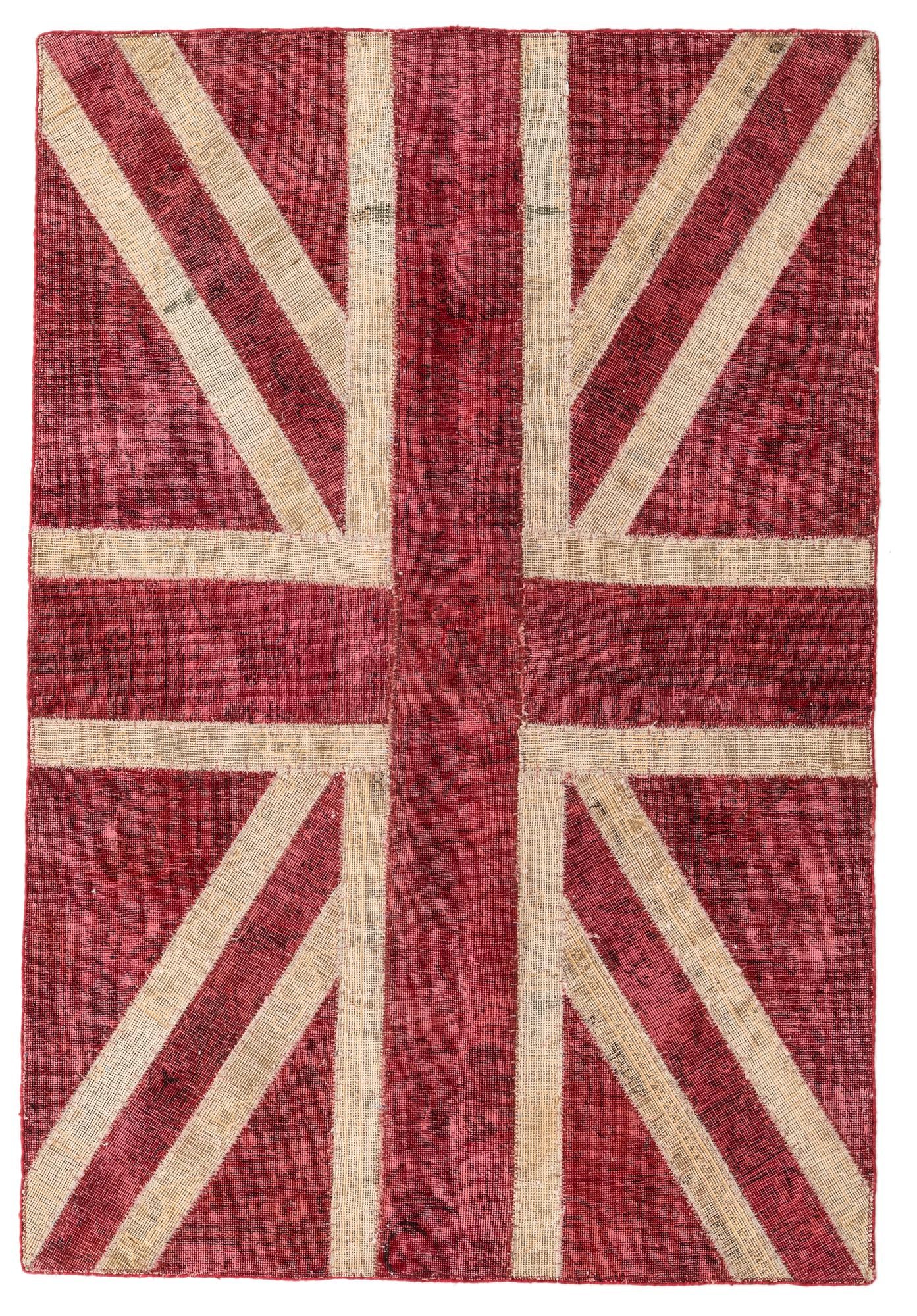 4' x 5' 10 Hand Knotted Ultra Vintage Persian Wool Rug