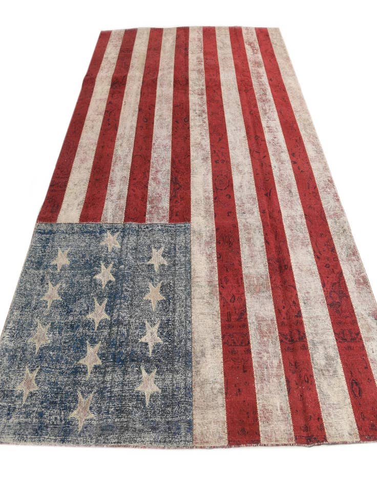 Detail image of 8' x 10' 1  Hand Knotted Ultra Vintage Persian Wool Rug