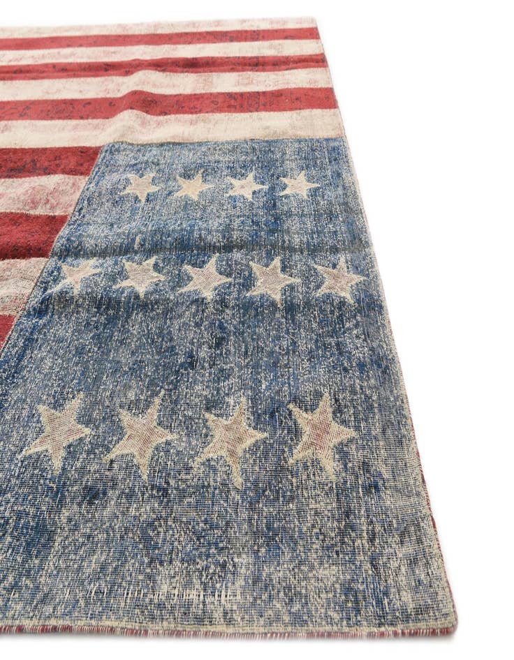 Detail image of 8' x 10' 1  Hand Knotted Ultra Vintage Persian Wool Rug