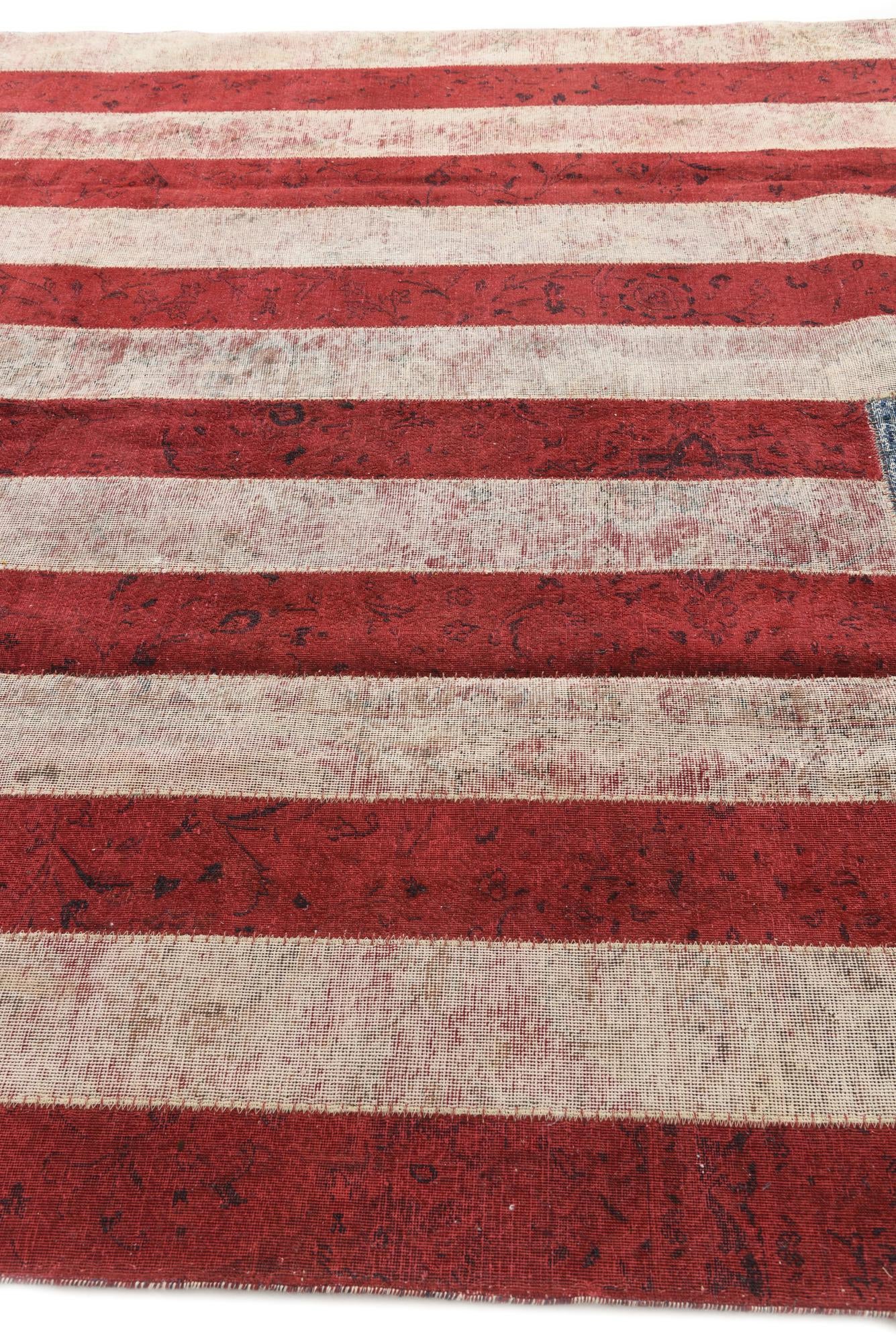 8' x 10' 1 Hand Knotted Ultra Vintage Persian Wool Rug