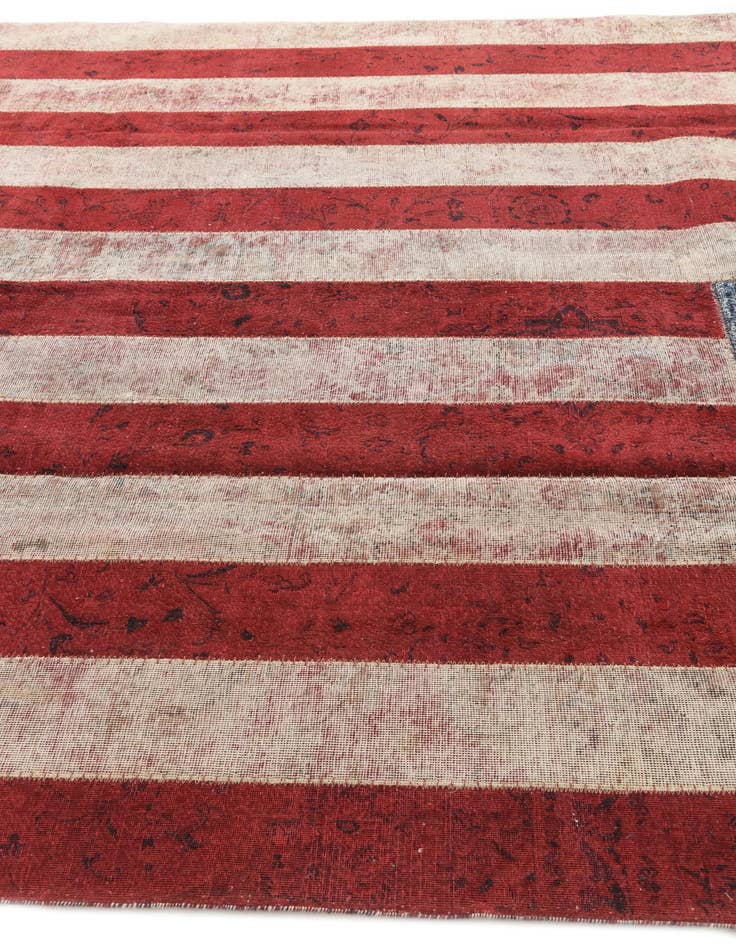 Detail image of 8' x 10' 1  Hand Knotted Ultra Vintage Persian Wool Rug