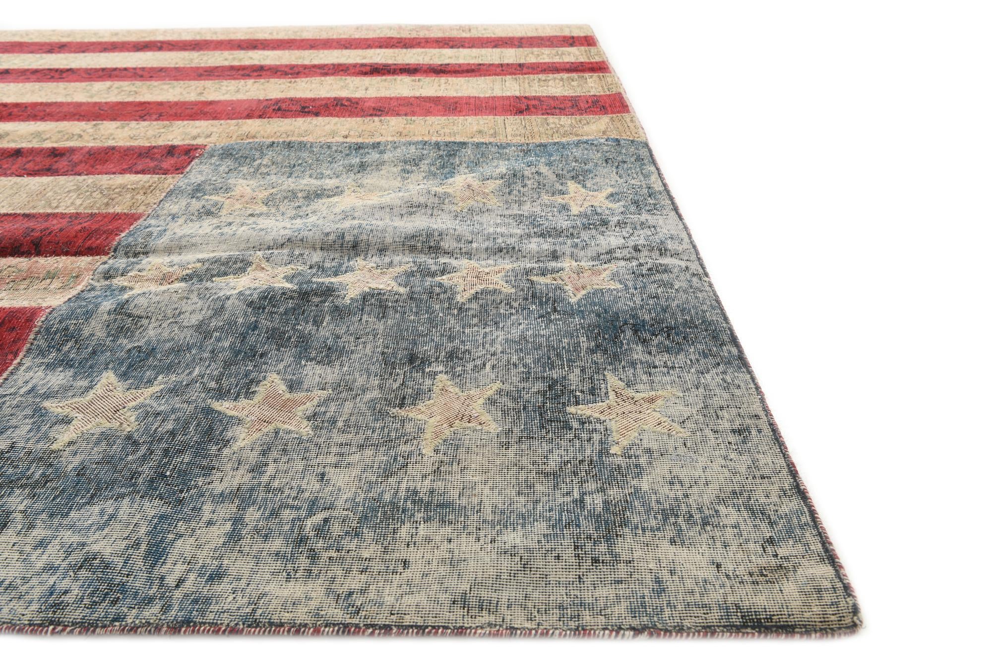 8' 2 x 10' Hand Knotted Ultra Vintage Persian Wool Rug