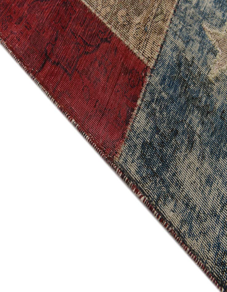 Detail image of 8' 2 x 10'  Hand Knotted Ultra Vintage Persian Wool Rug