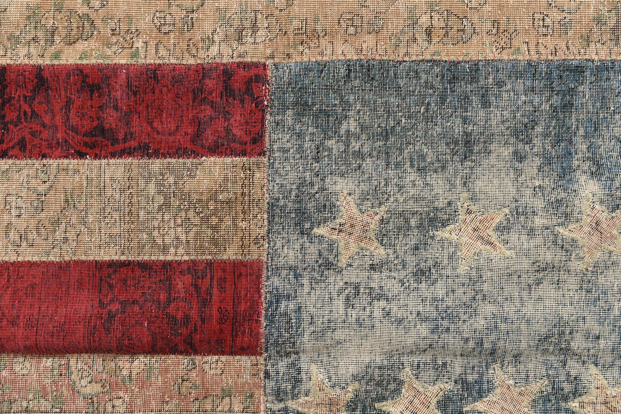 8' 2 x 10' Hand Knotted Ultra Vintage Persian Wool Rug