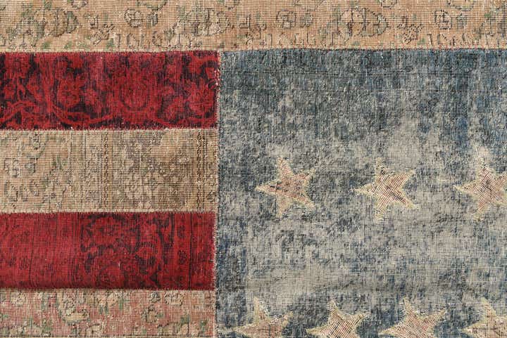 8' 2 x 10' Hand Knotted Ultra Vintage Persian Wool Rug