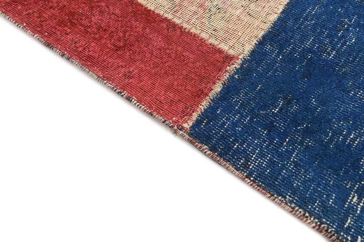 Detail image of 6' 1 x 9' 3 Hand Knotted Ultra Vintage Persian Wool Rug