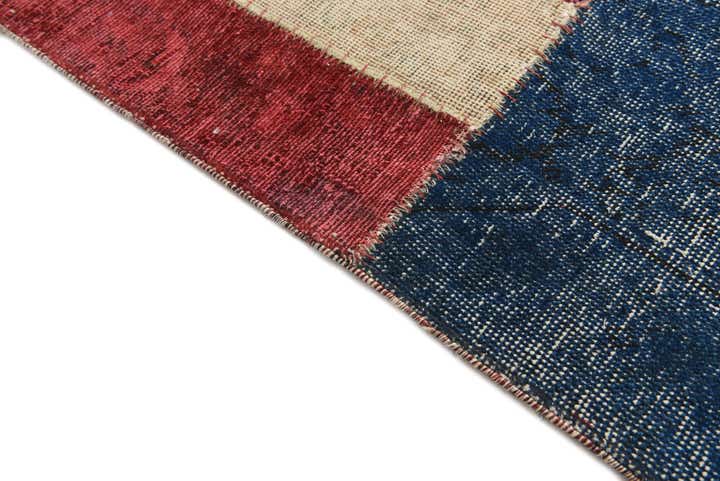 190cm x 275cm anudado a mano Ultra Vintage Alfombra Persa Lana