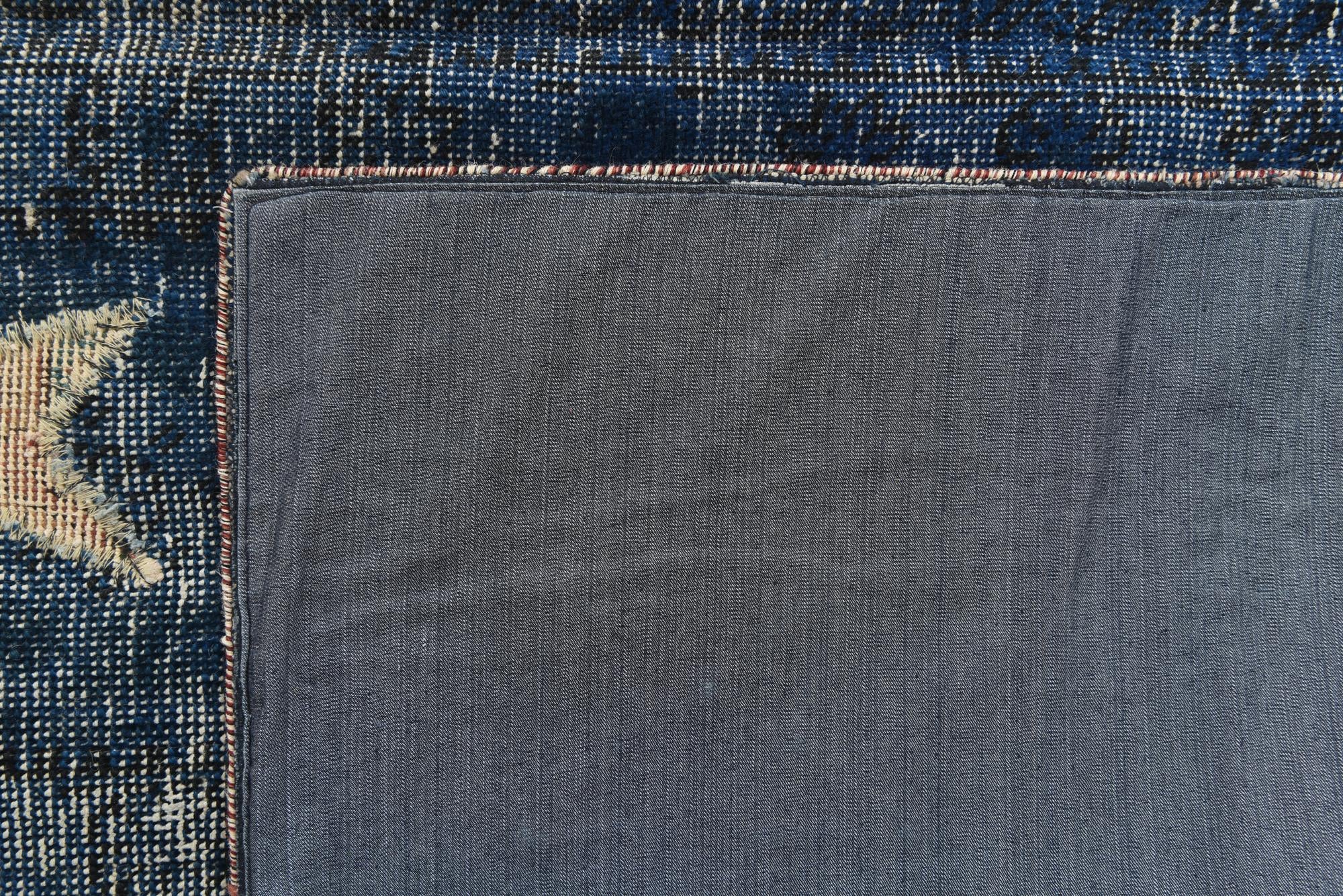 190cm x 275cm anudado a mano Ultra Vintage Alfombra Persa Lana