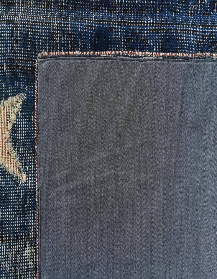 Detail image of 6' 2 x 9'  Hand Knotted Ultra Vintage Persian Wool Rug