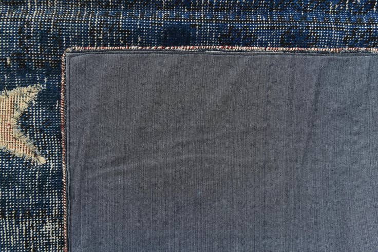 Detail image of 6' 2 x 9' Hand Knotted Ultra Vintage Persian Wool Rug