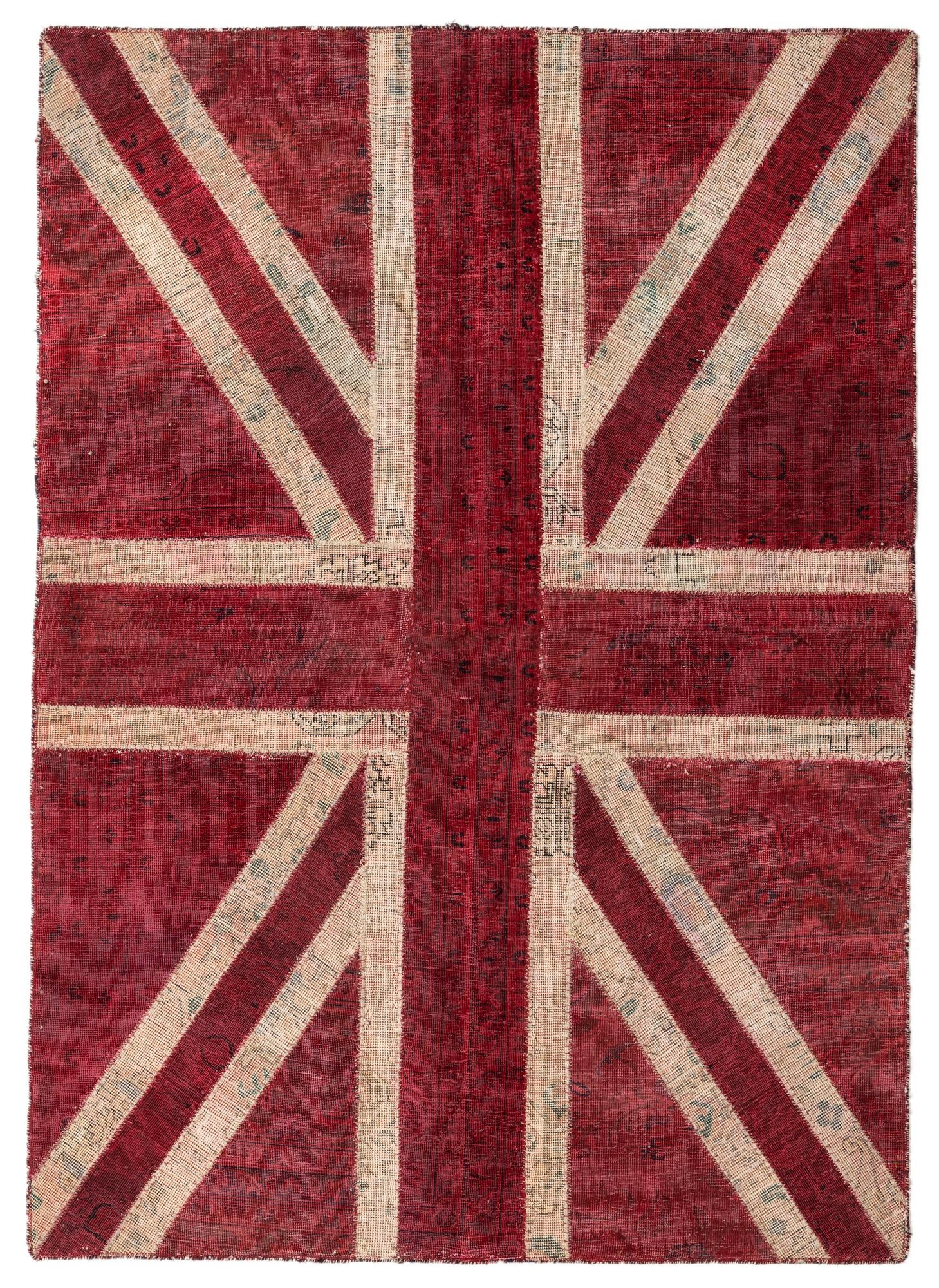 4' 7 x 6' 5 Hand Knotted Ultra Vintage Persian Wool Rug