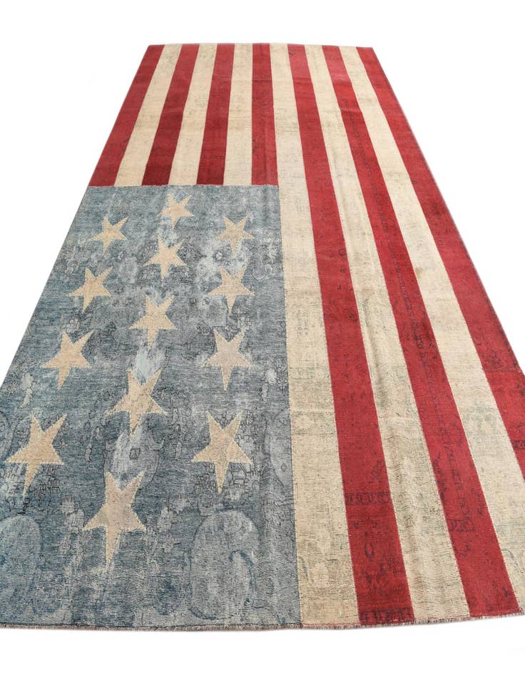 Detail image of 10' x 14' 1 Hand Knotted Ultra Vintage Persian Wool Rug