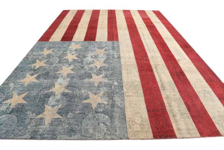 10' x 14' 1 Hand Knotted Ultra Vintage Persian Wool Rug