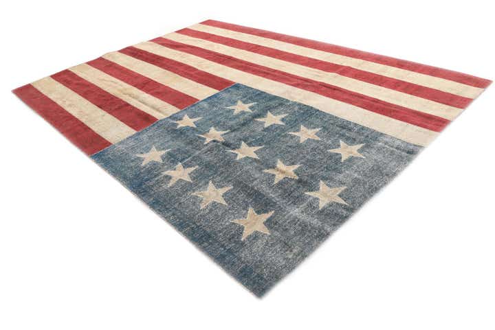 9' x 12' Hand Knotted Ultra Vintage Persian Wool Rug