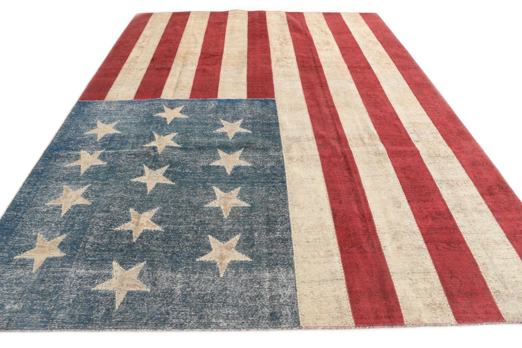 9' x 12' Hand Knotted Ultra Vintage Persian Wool Rug
