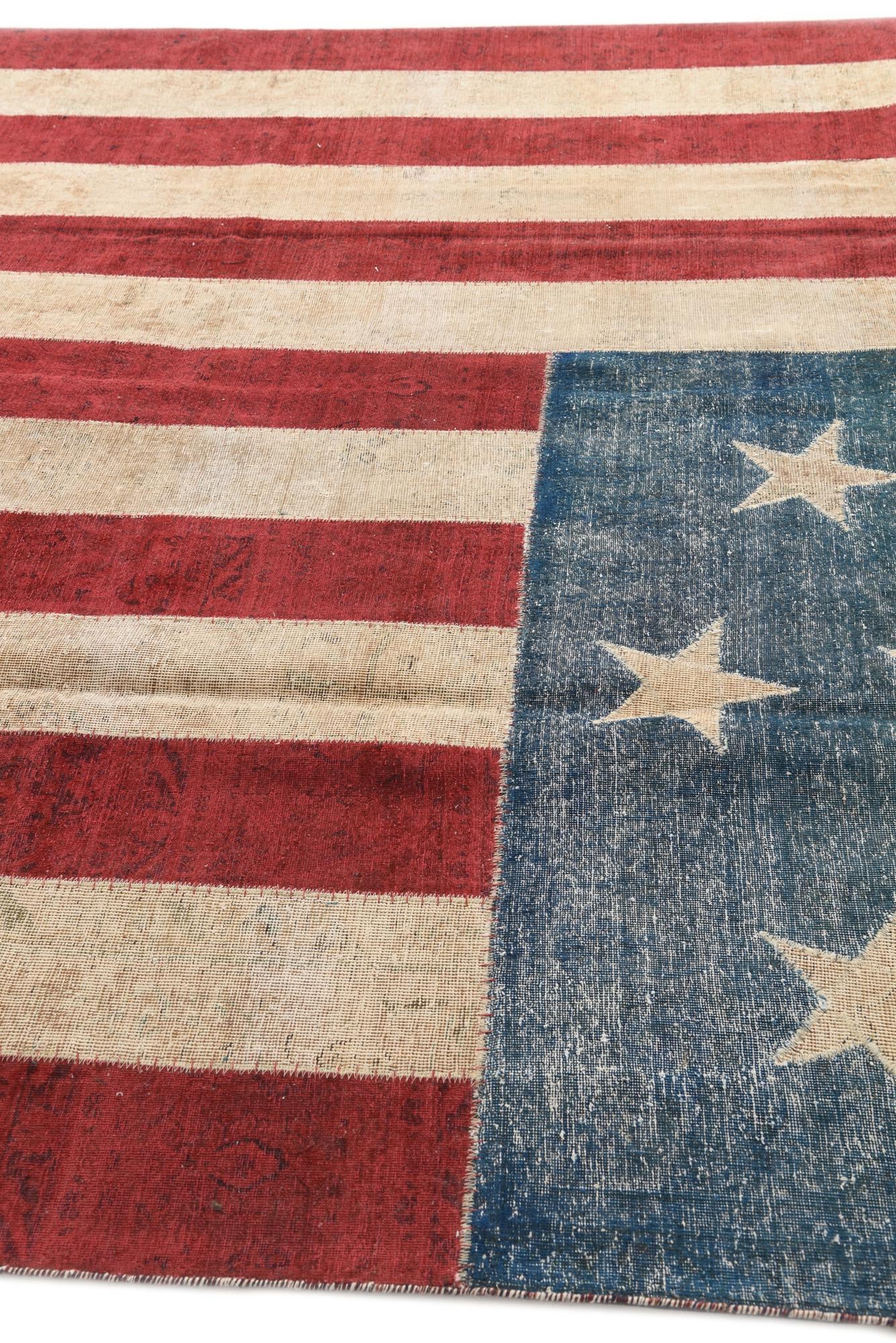 9' x 12' Hand Knotted Ultra Vintage Persian Wool Rug