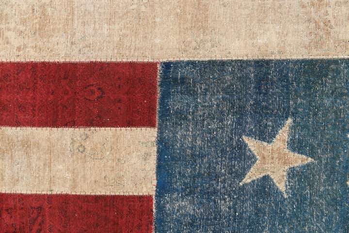 9' x 12' Hand Knotted Ultra Vintage Persian Wool Rug