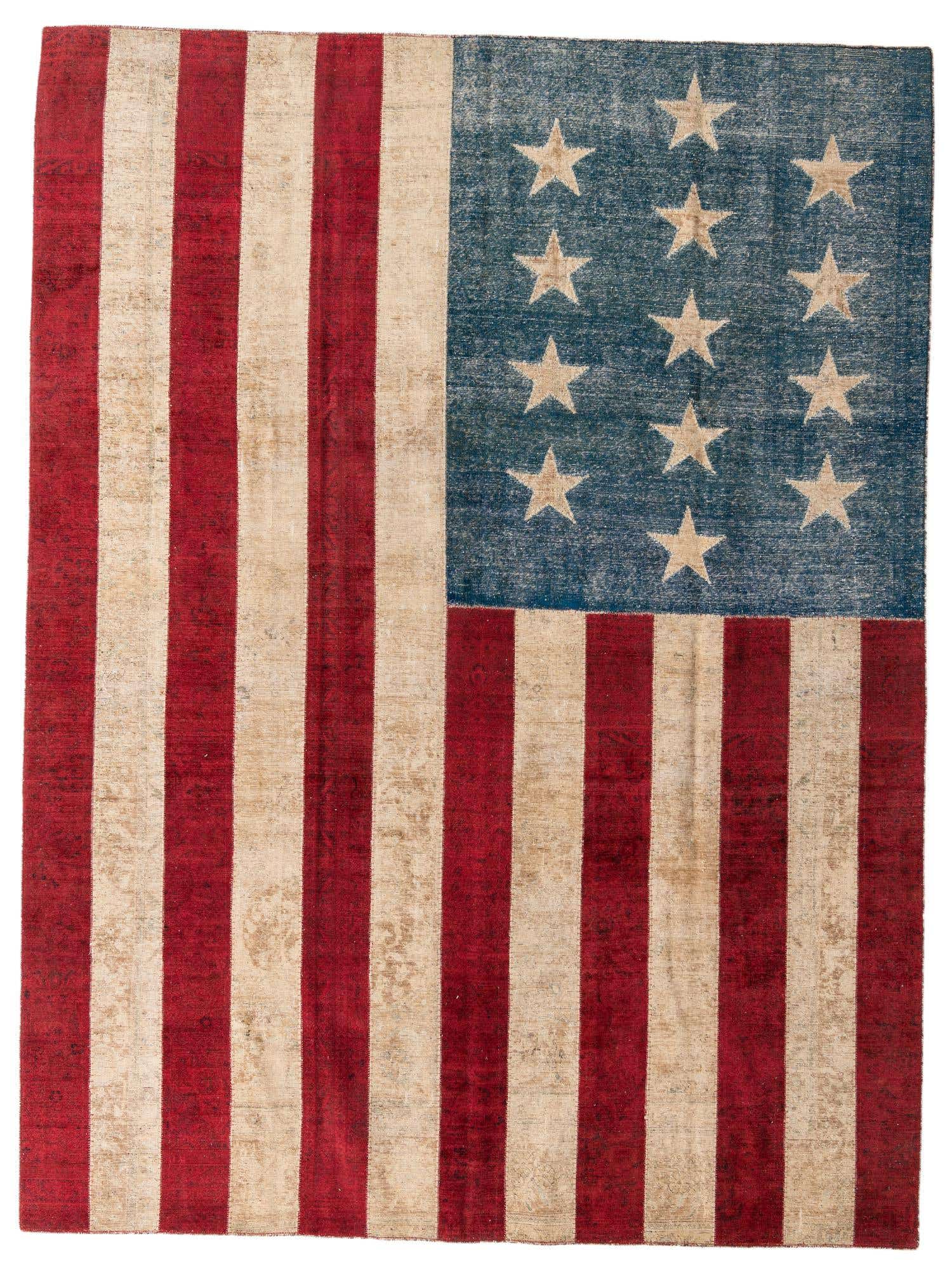 9' x 12' Hand Knotted Ultra Vintage Persian Wool Rug