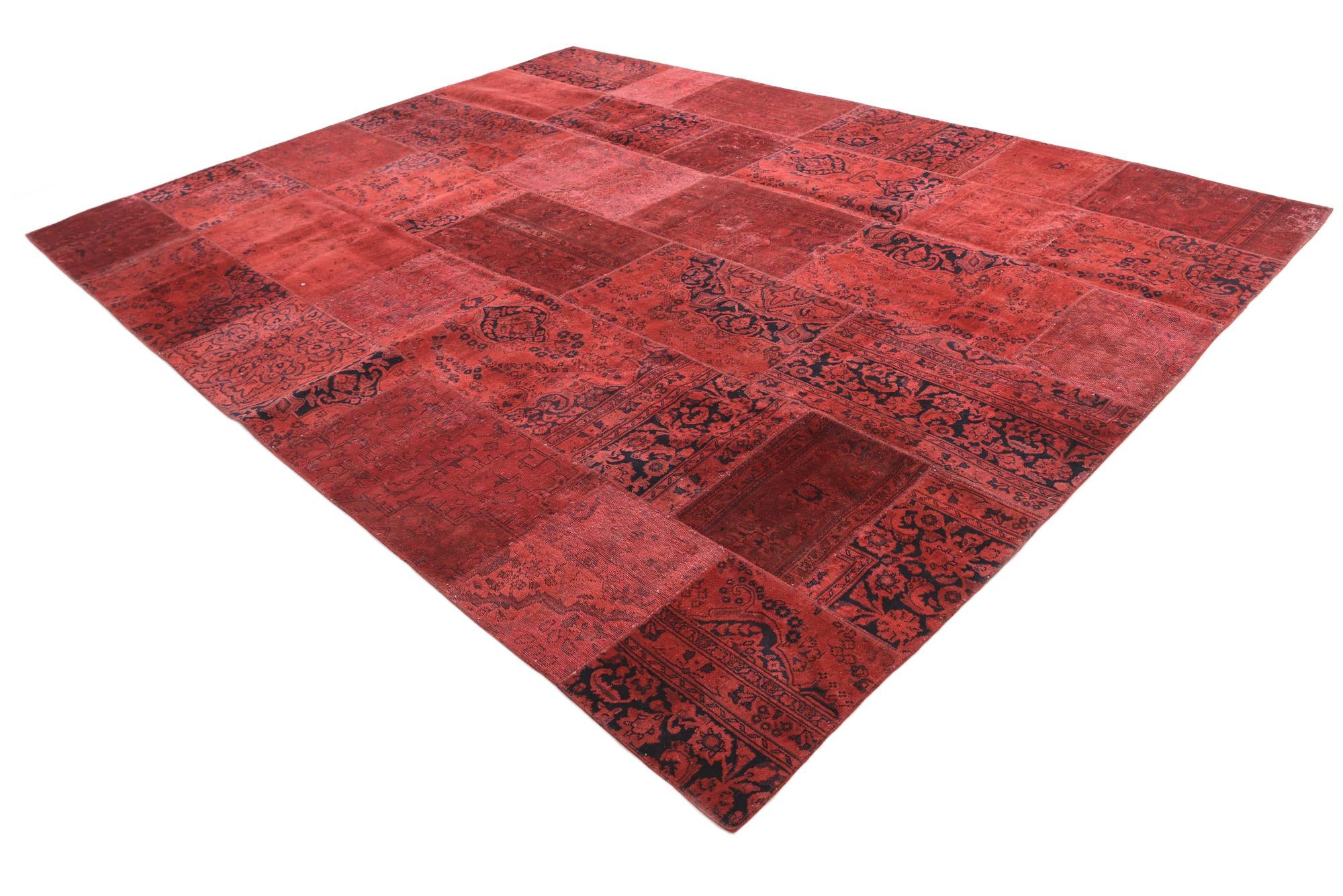 10' x 13' 1 Hand Knotted Ultra Vintage Persian Wool Rug